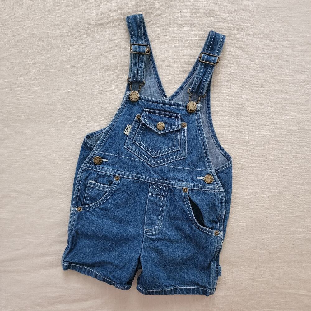Vintage Liberty Multi-pocket Denim Shortalls 3t